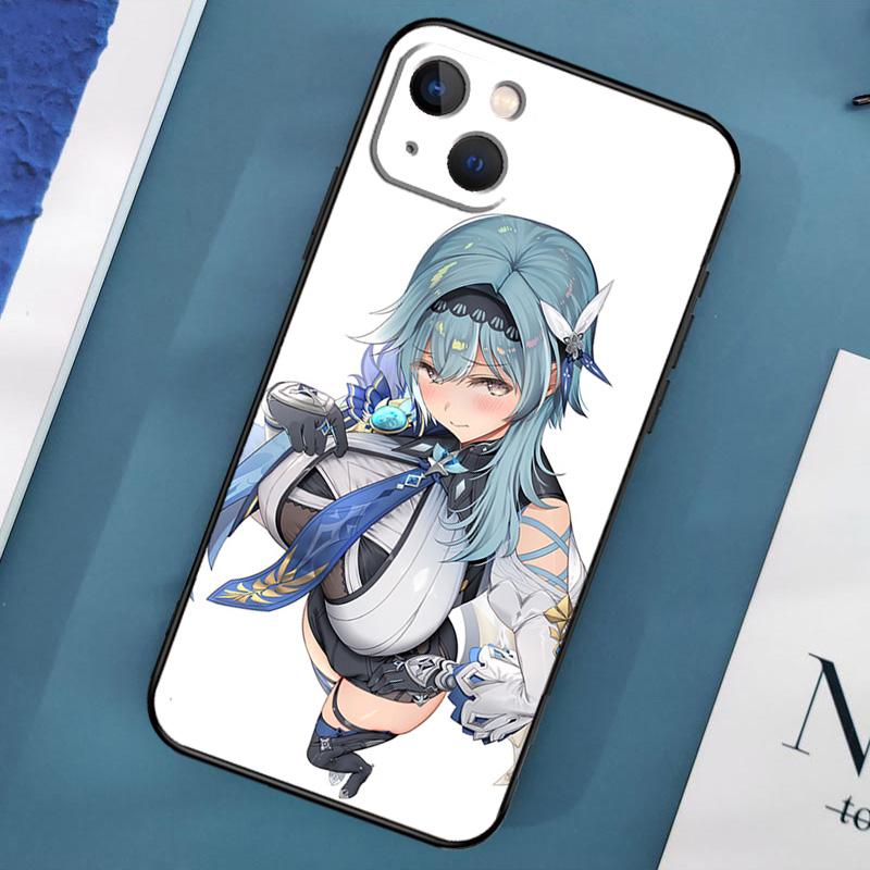 Cute Sexy Eula Game Phone Case For iPhone 15 14 Pro Max 11 13 12 Mini X XR XS Max SE 2020 7 8 Plus Cover Capa