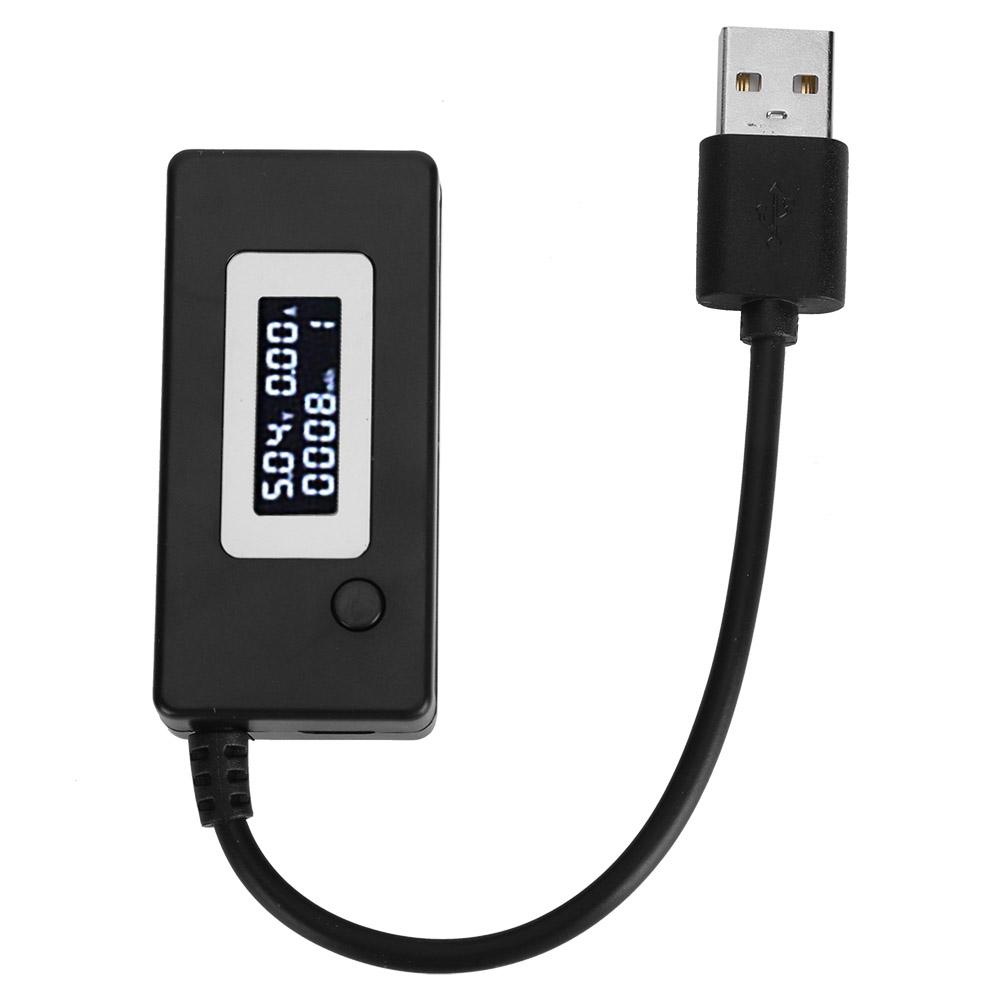 LCD Display Backlight USB Detector Ammeter Voltmeter Charging Capacity Tester Meter 4-30V