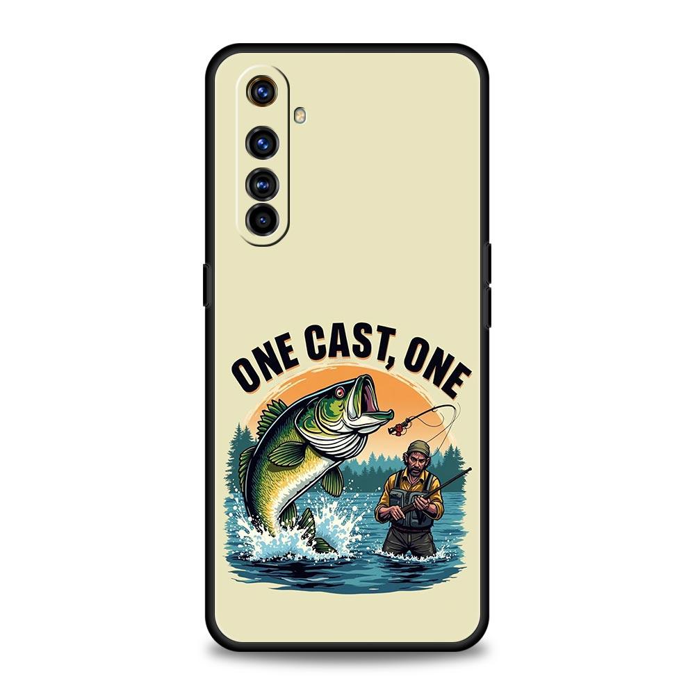 Hunting Fishing Man Soft TPU For Realme 13 12 11 10 9 Pro Plus GT3 GT2 C21 C25 C35 C53 C55 C67 Pro 5G Phone Case Cover Funda Bag