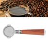 Coffee Portafilter Stainless Steel 51mm Basket Bottomless Portafilter Wood Handle Portafilter for ECO310 Coffee NaMachine