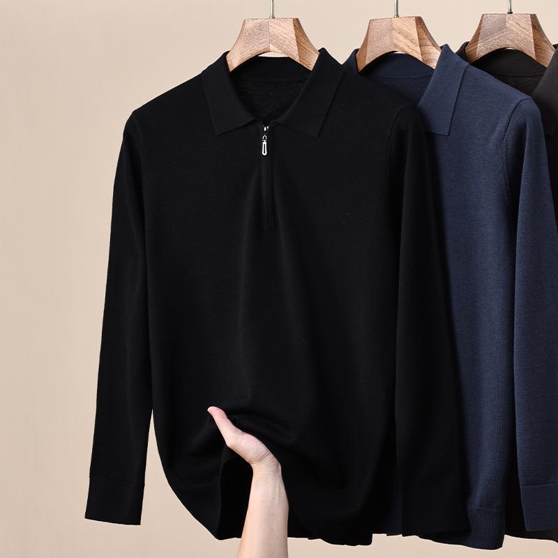 

Hengyuanxiang Men s Thick Knit Wool Sweater with Zipper Lapel - New for Autumn/Winter 2025 170/88A