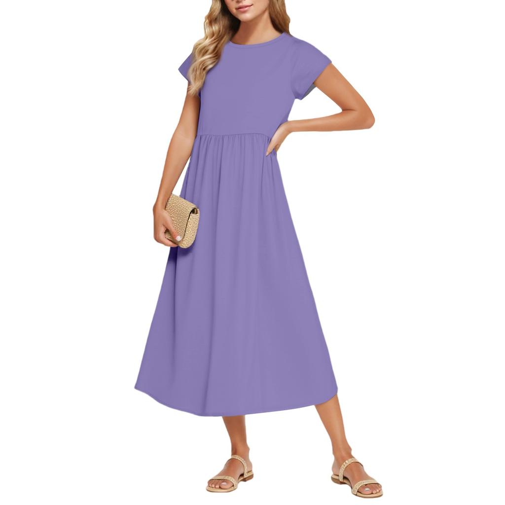 Women's Fashion Temperament Elegant Waisted Casual Dresses