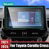 Car GPS Navigation Screen Protector Trim For Toyota Corolla Cross XG10    2024 2025 Tempered Glass Film Anti-Scratch