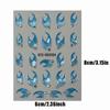 Con Adesivi per Unghie Press-On Diamante Decalcomanie per Unghie per Decorazioni Manicure Fai-da-Te