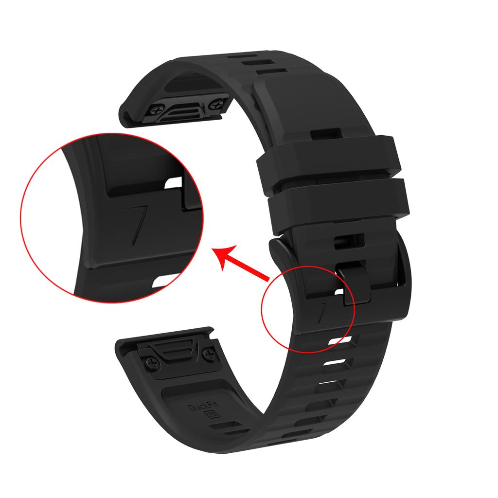 QuickFit 22mm 26mm Strap for Garmin Epix Gen 2 Silicone Band for Garmin Fenix 7 7X 5Plus 6XPro Enduro 2 Bracelet Watchband