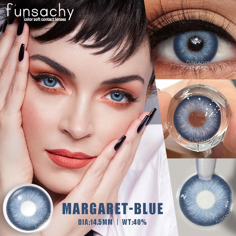 FUNSACHY 2pcs Natural Color Contact Lenses for Eyes Beauty Cosmetic High Quality Brown Contact Lens Eye Contacts Lenses Yearly