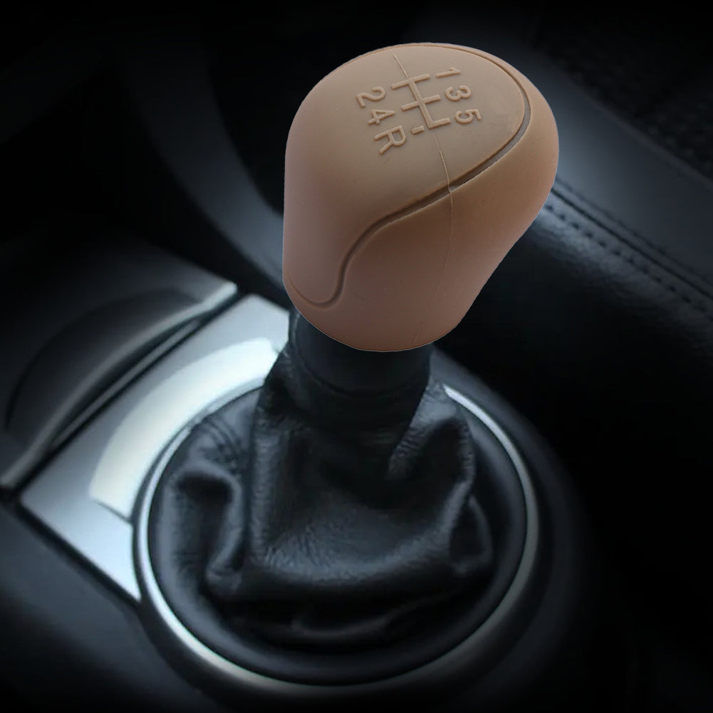 Silicone Car Gear Head Shift Knob Cover Gear Shift Non Slip Grip Grip Handle Case Wear-resistant Gear Rod Cover Handbrake Cove