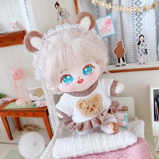 Robe de poupée exquise, douce et résistante à l'usure, 20 cm, en coton, jouet de princesse, jeu de simulation