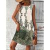 Women's Casual Printed Sleeveless Dress