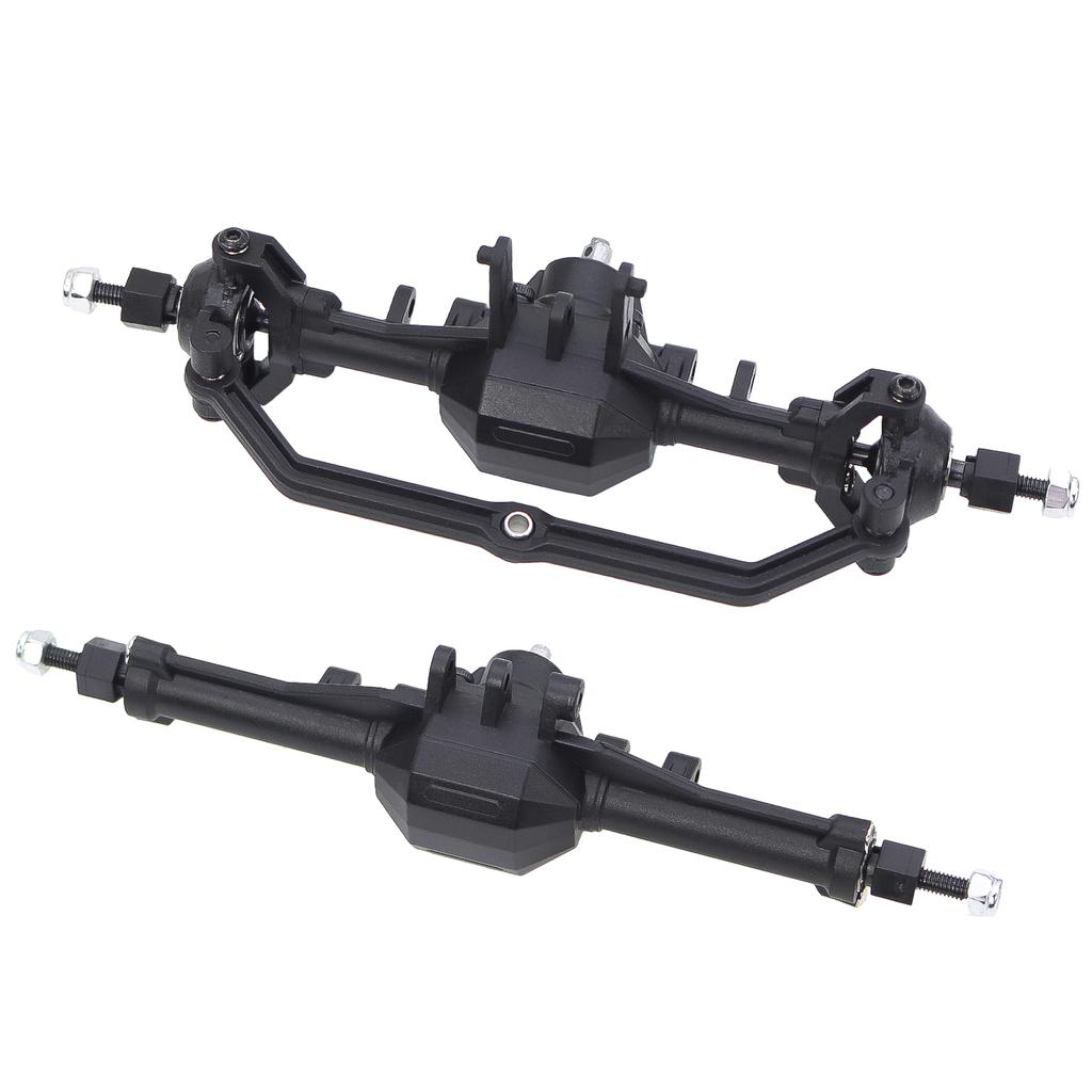For Trx4m Plastic Front And Rear Axle Set Complete With Servo Mount For 1/18 Trx4m RC Crawler Upgrade Parts Replacement