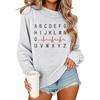 European & American Casual Printed Round Neck Sweatshirt 2025