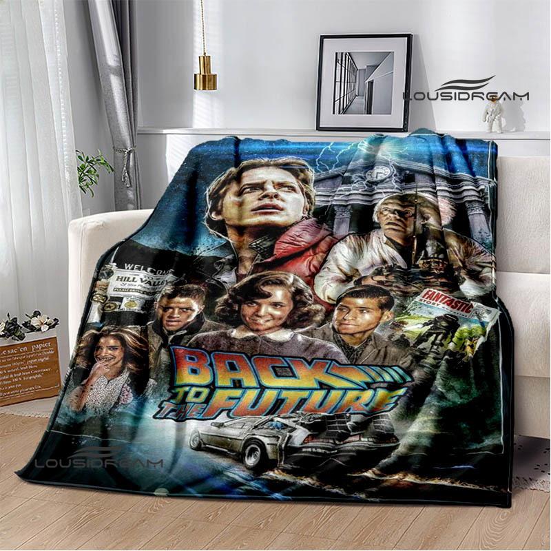 Movie Back To The Future blankets picnic blanket Warm Flannel blankets Soft and comfortable blanket bed linings Birthday Gift