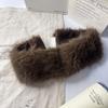Autumn and Winter Plush Headband Imitation Fox Hair Topless Hat Thermal Hair Accessories Wide Edge Elastic Ear Protection Imitation Fur Headband