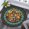 Bulldog Heritage Symbols Round Area Rug Under Office Chairs Bedroom Living Room Home Decor