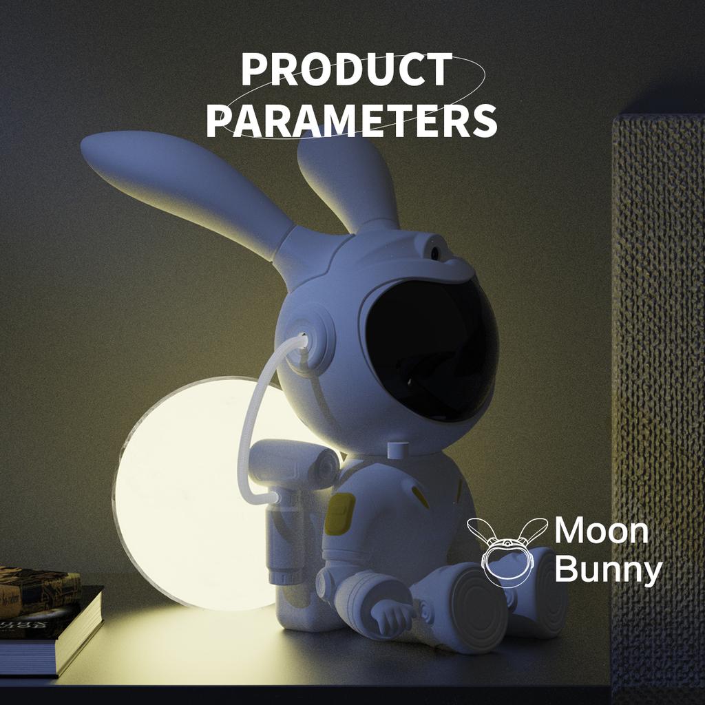 Galaxy Star Projector LED Night Light Starry Sky Rabbit Astronaut Porjectors Lamp For Decoration Bedroom Home Decorative Gift