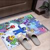 Game Rainbow Friends Pattern Rug, Indoor/Outdoor Mat, for Picnic, Gameroom, Bedroom, Office, Living Room, Home Decor Carpet, Birthday Gift
