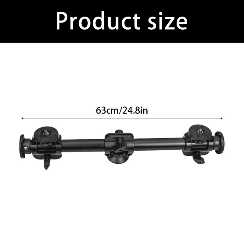 Adjustable Camera Phone Mount With Double Screw Adapters Lightweight Aluminum Tripod Extension Poles