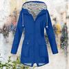 Women's Hooded Rain Jacket Outdoor Hiking Coat with Zipper