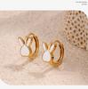 INS Style 18K Gold-Plated French Zirconia Earrings: Butterfly & Rabbit Design for Women - Lightweight, Colorfast, High-End Feel