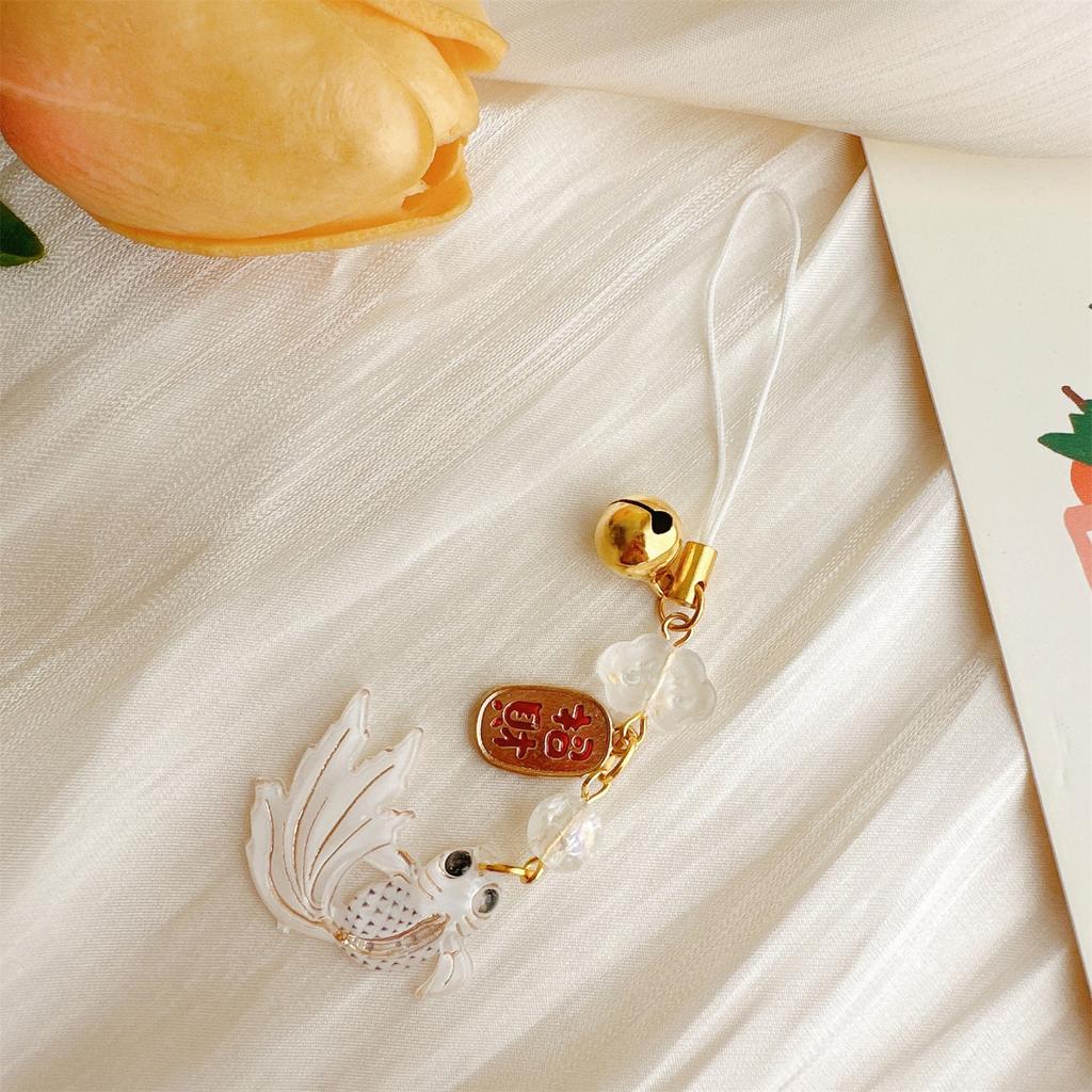 Colorful Fish Star Beaded Phone Charm Pendant Handmade Sturdy Acrylics Fashion Accessory for Trendy Look Daily Use