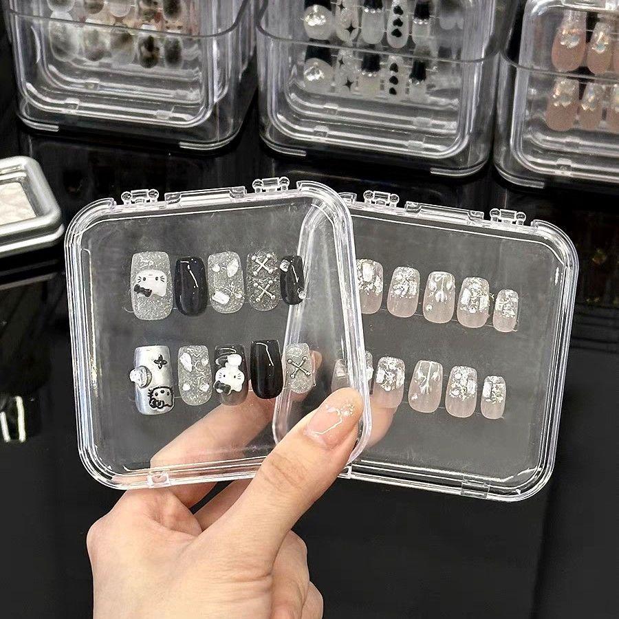1/10pcs Transparent Earring Bracelet Boxes Organizer Holder Acrylic Jewelry Storage Box Container Nail Display Packaging Case