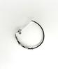 Glory_Arden [Unisex] Surgical Steel & Black Leather Bracelet / Ghmb-277