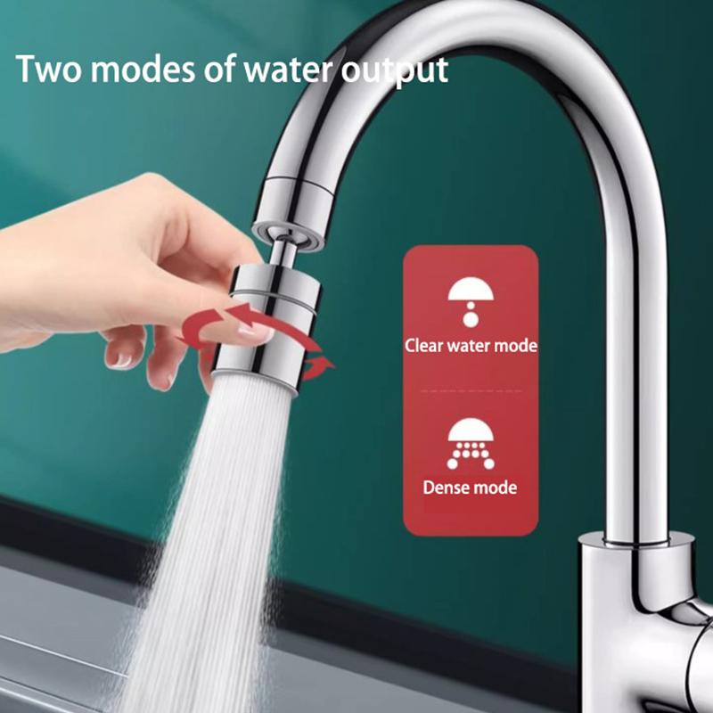 Kitchen Faucet Extender Anti-splash Water Sink Universal Joint Supercharged Universal Rotating Spout