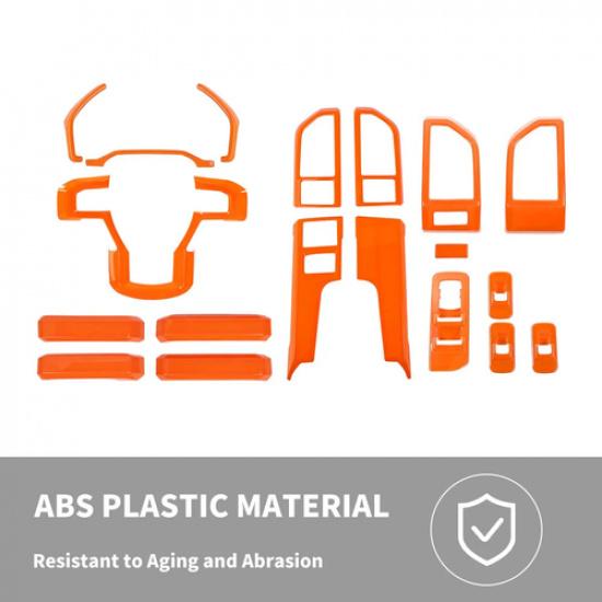 Orange Car Exterior Interior Full Trim Covers for Ford F150 15-20 Accessories