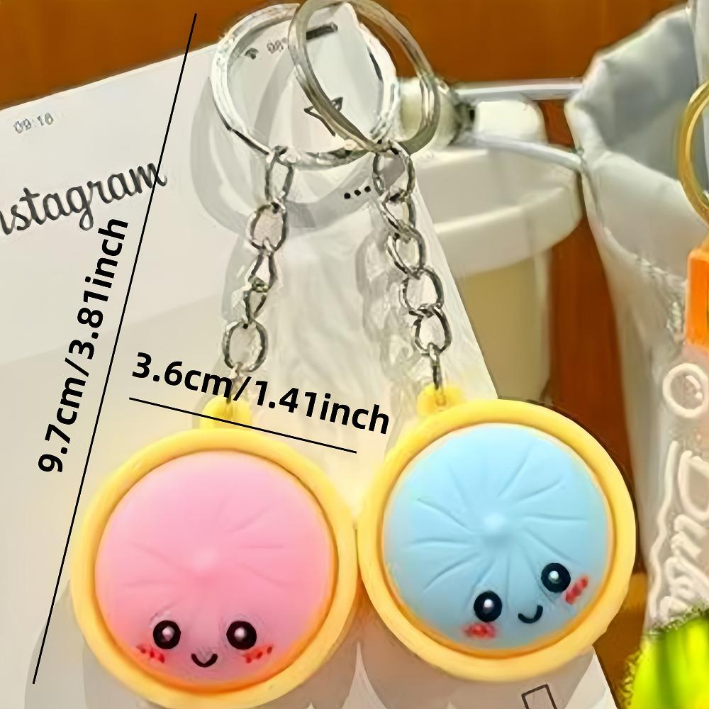 6/10/15/20/25Pcs Dumpling Keychains Cute Baozi W/Steamer Random Color For Gift Bags Party Favors Wedding Favors For Guests