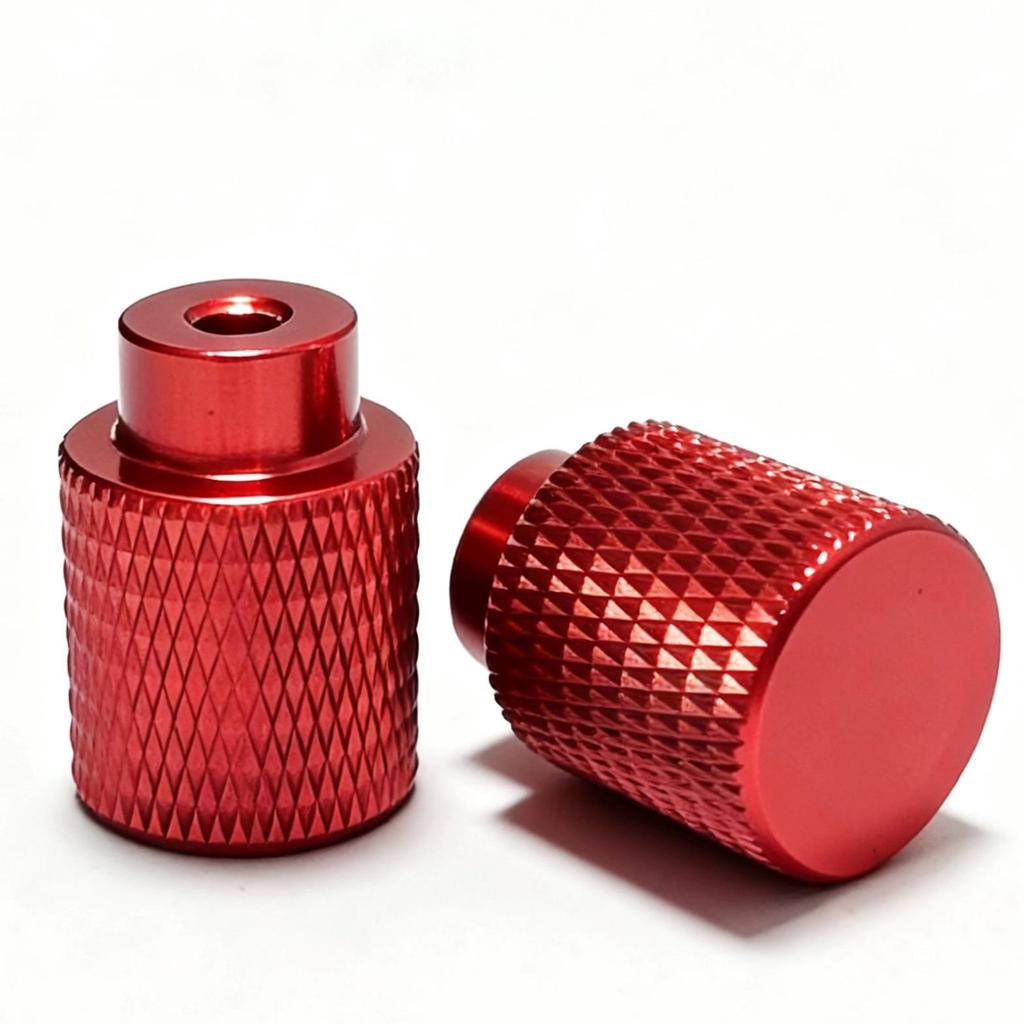 Aluminum Alloy Extended Handle Knurled Adjustment Nut Cap M4/M5