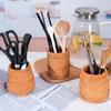Large Capacity Hand Woven Pen Holder Cosmetic Holder Stationery Container  Teahouse