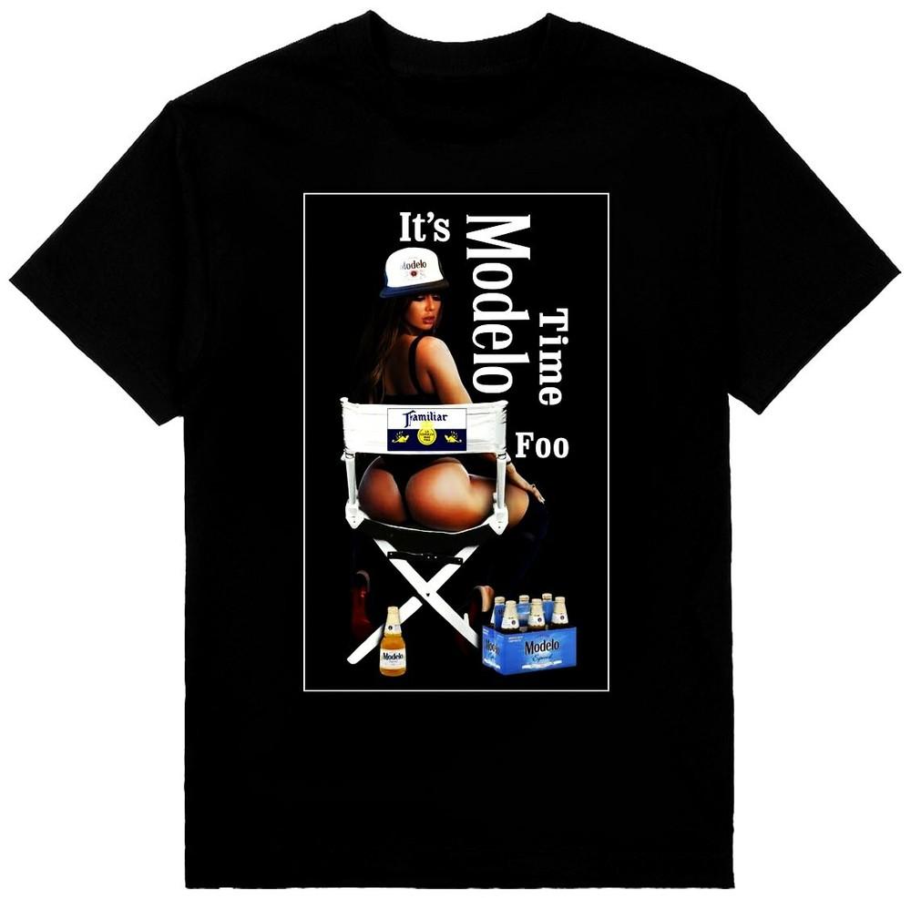 Modelo Time Mens Heavyweight T-Shirt Print On Shaka Wear Tee Unisex T-Shirt XXL