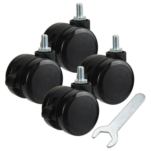 Novelia Standing Desk M8 Casters, Set of 4, Replacement Casters with Stoppers, 160kg Capacity, 360-Degree Rotation, Durable, and Quiet