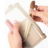Multifunctional Portable Makeup Brush Bag Pouch Case New Large Capacity Mesh Pencil Bag Mesh Transparent Cosmetic Case