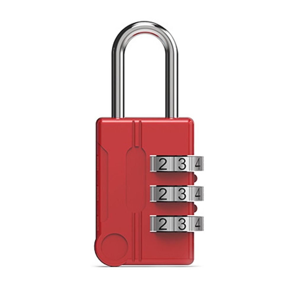 Travel 3 Dial Digit Dormitory Cabinet Lock Luggage Padlock Backpack Zipper Lock Password Lock