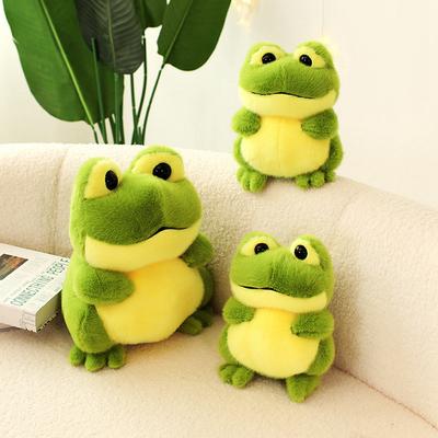 Cartoon Lustiger Froschkönig Puppe Tier Plüschtier Kinderpuppe Greifautomat Puppe Geburtstagsgeschenk