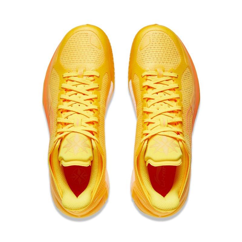 Li-Ning Liren 4 V2 Golden Chalice Basketball Shoes Unisex Fluorescent Mango Yellow ABAU037-5