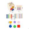 Wooden Color Shape Sorting Learning Toy,Matching Game Educational Fine Motor Skills for 1-3 Year Old