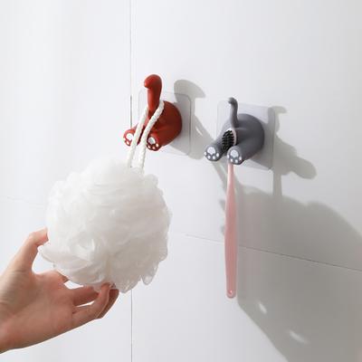 Waterproof Long Lasting Convenient Self Adhesive ABS Self Adhesive Wall Toothbrush Hook Hanger Hook