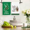 New Cross-border European and American Hot-selling Christmas Towels Cartoon Microfiber Kitchen Towels Dishwashing Rags