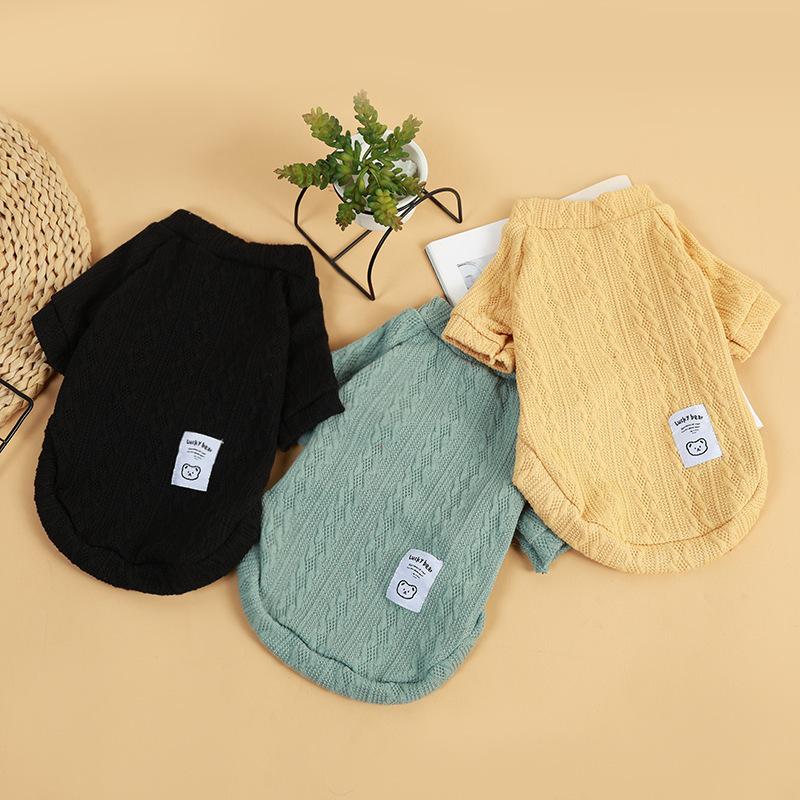 Dog clothes cat autumn and winter clothes warm and comfortable two-legged pet sweater puppy dog clothes knitted sweater jacket