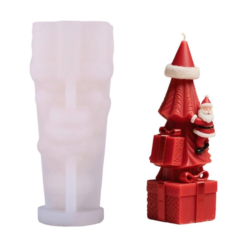 

Ароматическая свеча Дед Мороз на елке Силиконовая форма для DIY-поделок Праздничный подарок Декор для дома 1