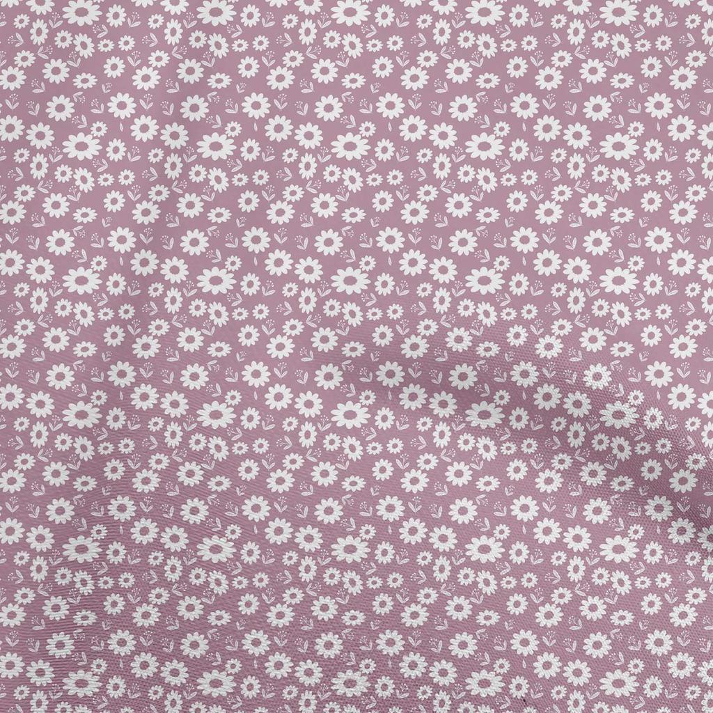 oneOone Cotton Poplin Black Fabric Floral Sewing Material Print Fabric By The Yard 42 Inch