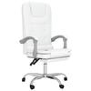 VidaXL Reclining Office Massage Chair, Swivel Chair with Adjustable Backrest and Footrest, Office Seat, 349672