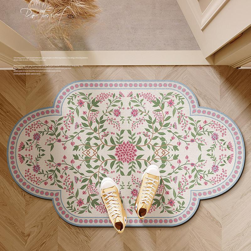 Rural Style Bathroom, Diatomaceous Earth Floor Mat, Hygienic,Absorbent,Quick Drying, Wear-resistant, Good Care, Anti Slip