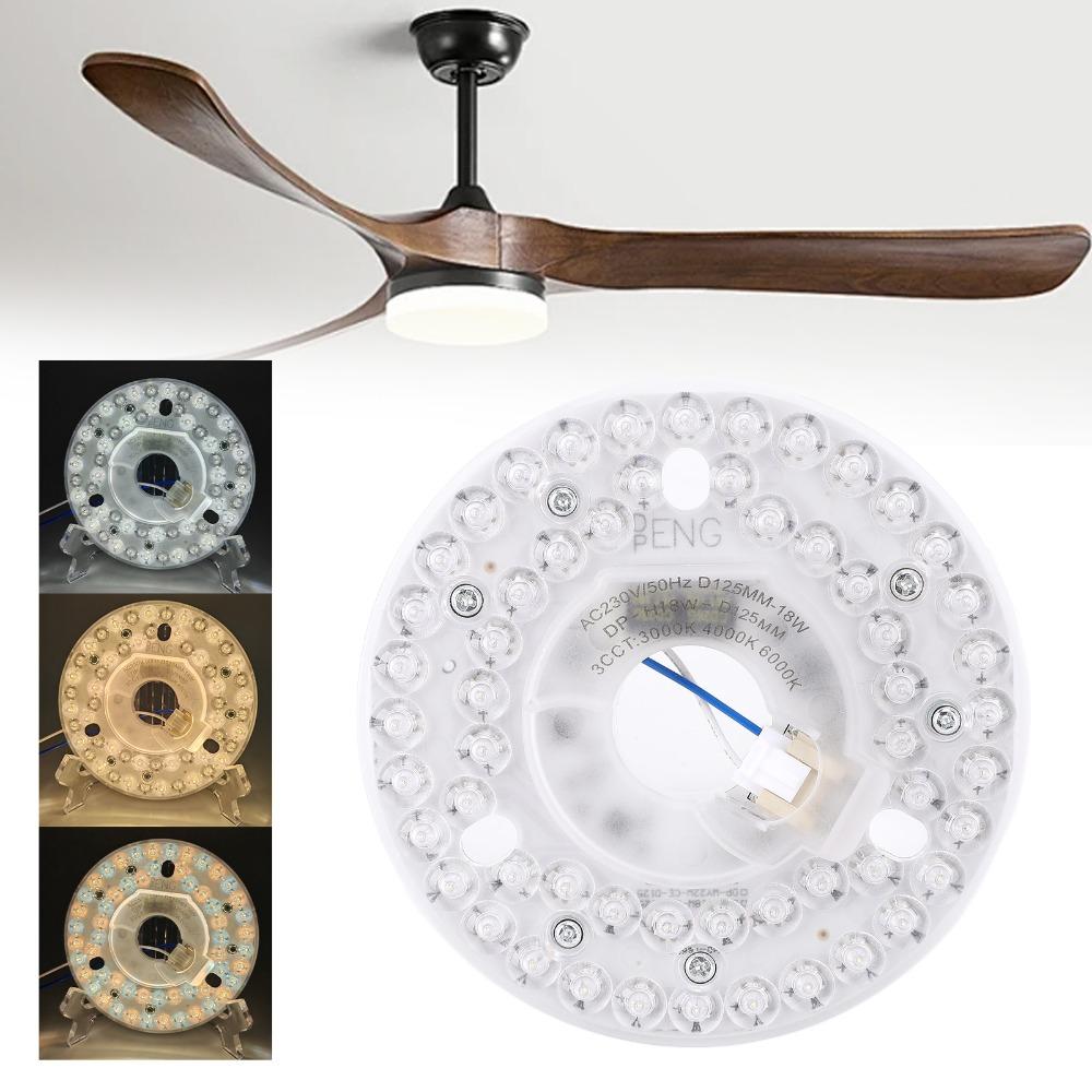 18W Ceiling Fan Light Kit 4.92 Inch Retrofit Light Kit Convenient Ceiling Light Panel Home Use