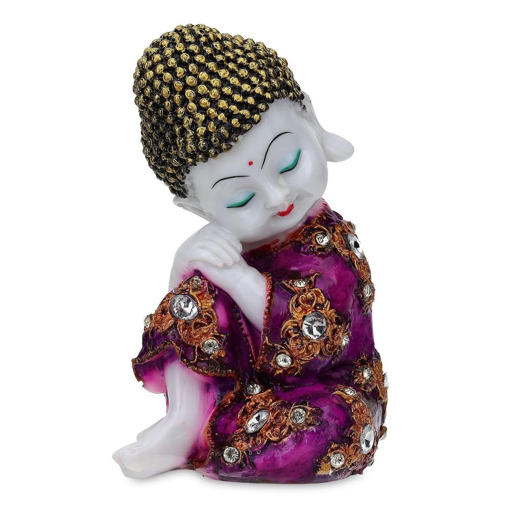 Polyresin Buddha Idol Decorative Showpiece - Little Baby Monk, Marble Statues, Lord Buddha Idol, Monk Statue