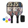 Lightweight Fiberglass Pickleball Paddles Full Set Training Equipment