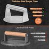 Edelstahl Smash Burger Presse Hamburger Patties Fleischstampfer Rund Fleisch Presse Form Für Deli Fleisch Küche Zubehör