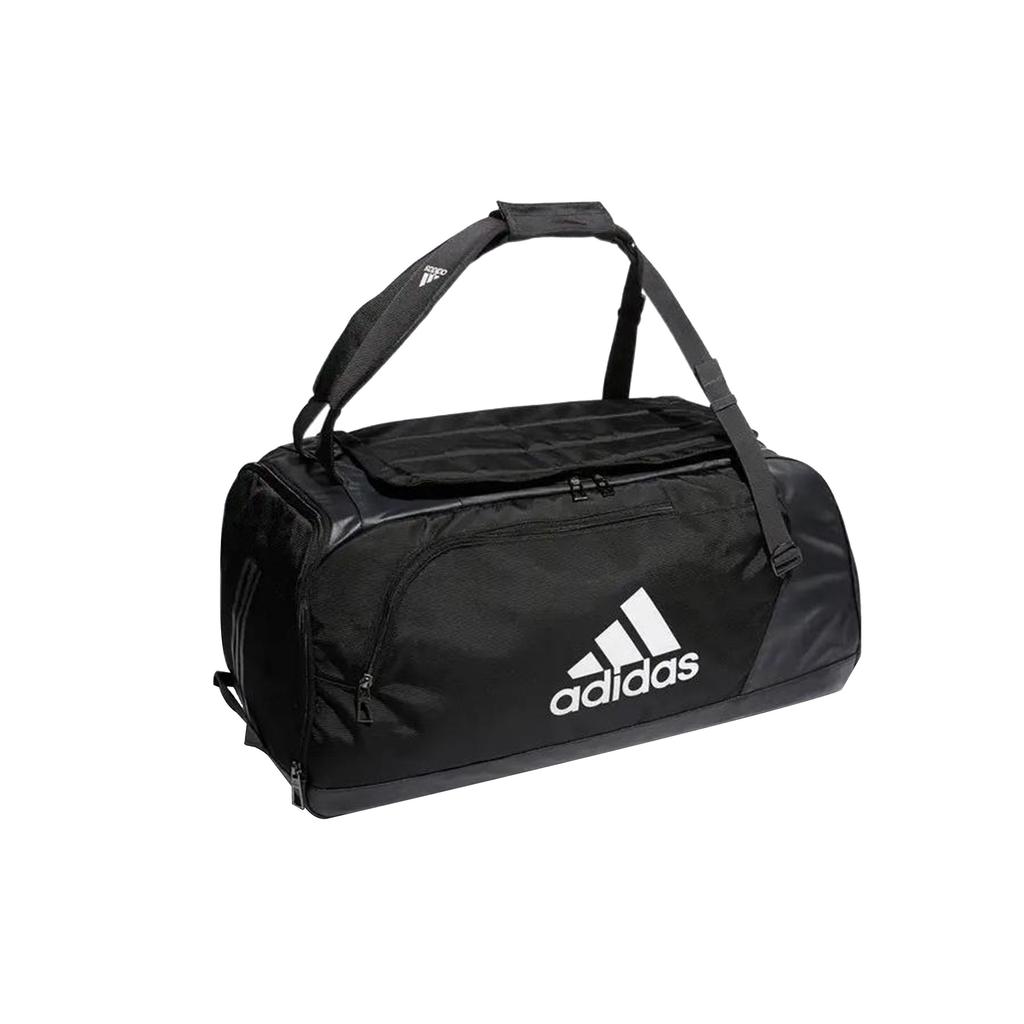 Adidas Large Logo Basic Versatile Polyester Fitness Barrel Bag Unisex Bags Black BS0795